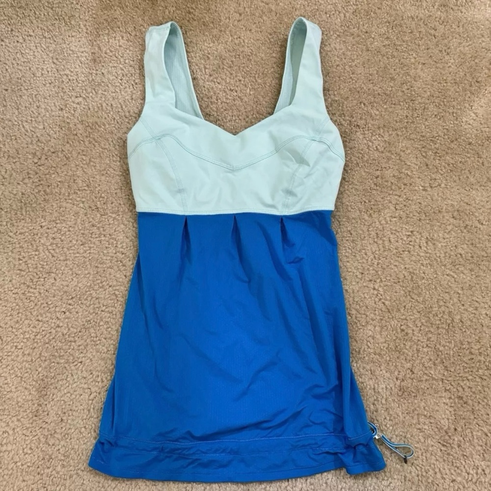 Lululemon Women Run: Tame Me Tank Beach Blanket Blue